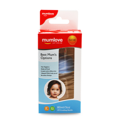 Discover the Cute Baby Plastic Feeder by Mumlove, made from BPA-free plastic and featuring a food-grade active silica gel nipple. Available in light green and baby pink, this 80ml (3 oz) feeder ensures a safe and comfortable feeding experience for your baby. Buy now from babyfairy.pk.