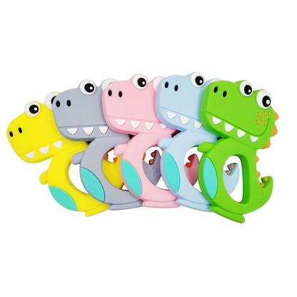 Adorable Silicone Teether: Soothe your baby's sore gums with our cute silicone teether. Made from safe, BPA-free silicone, it's the perfect companion for teething relief. Easy to grasp and featuring playful designs, it's sure to delight your little one. Shop now!