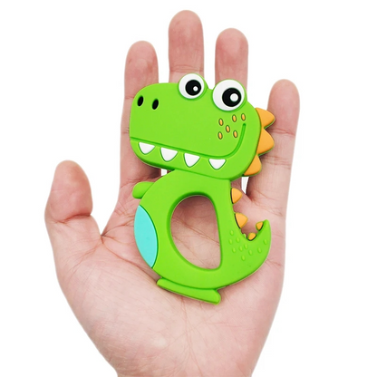 Adorable Silicone Teether: Soothe your baby's sore gums with our cute silicone teether. Made from safe, BPA-free silicone, it's the perfect companion for teething relief. Easy to grasp and featuring playful designs, it's sure to delight your little one. Shop now!