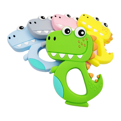 Adorable Silicone Teether: Soothe your baby's sore gums with our cute silicone teether. Made from safe, BPA-free silicone, it's the perfect companion for teething relief. Easy to grasp and featuring playful designs, it's sure to delight your little one. Shop now!