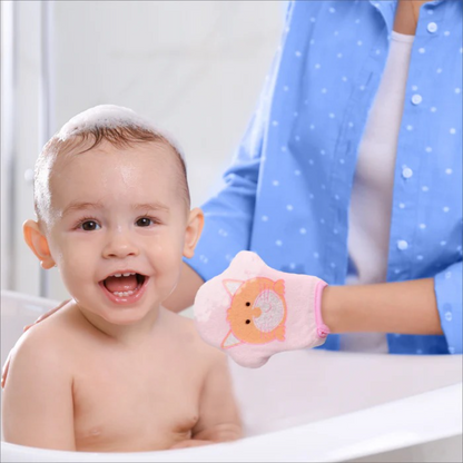 Make bath time fun with the Cute Soft Baby Bath Sponge Glove, featuring adorable animal prints and a soft sponge material. Available in charming sky blue and baby pink colors, this bath glove is gentle on your baby's delicate skin. Buy now from babyfairy.pk for a delightful bath experience.