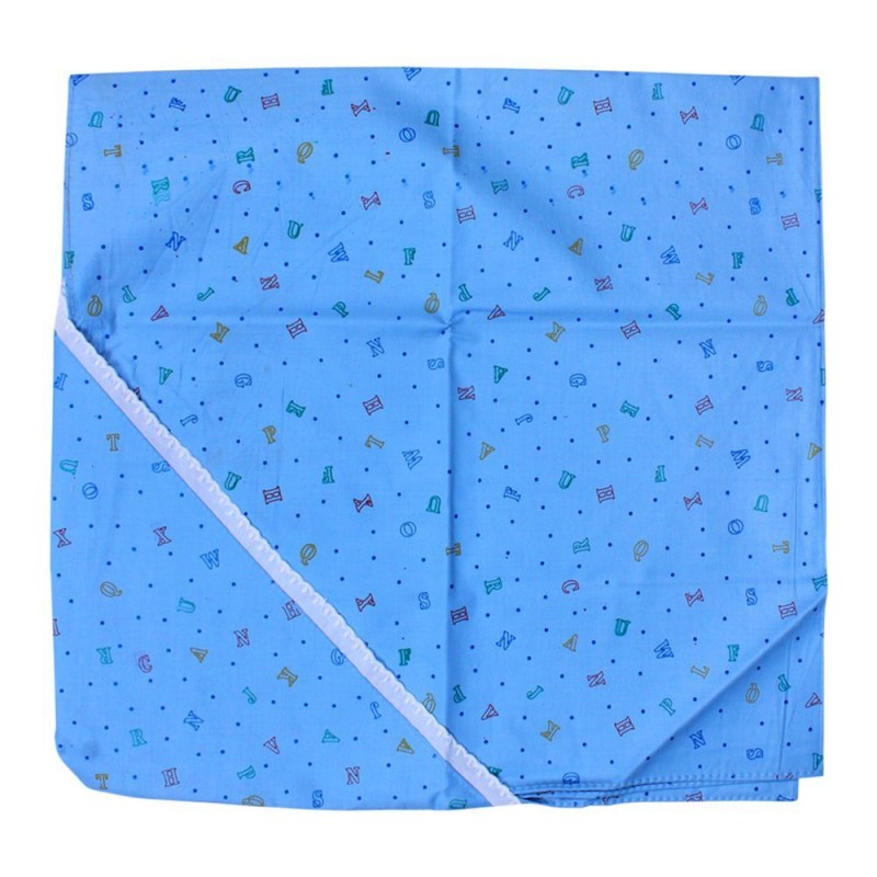 Discover our Soft Cotton Baby Changing Sheet, featuring a cute alphabet print design. Made from soft cotton material, it ensures a comfortable changing experience for your baby. Available in sky blue, baby pink, and light green. Buy now from babyfairy.pk for a stylish and practical addition to your baby care essentials.