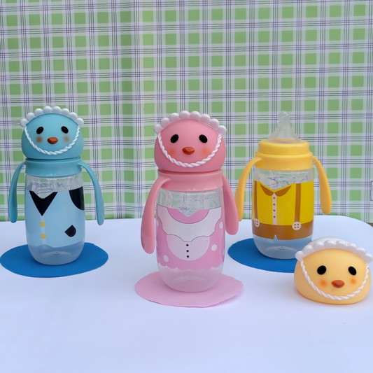 Discover the perfect companion for your little one's feeding time! Our adorable printed baby feeder features a charming design, sturdy handles, and a generous 210ml capacity. Crafted from durable plastic, it's both practical and delightful, making mealtime a joy for both baby and parents. Shop now at babyfairy.pk and add a touch of cuteness to your feeding routine!