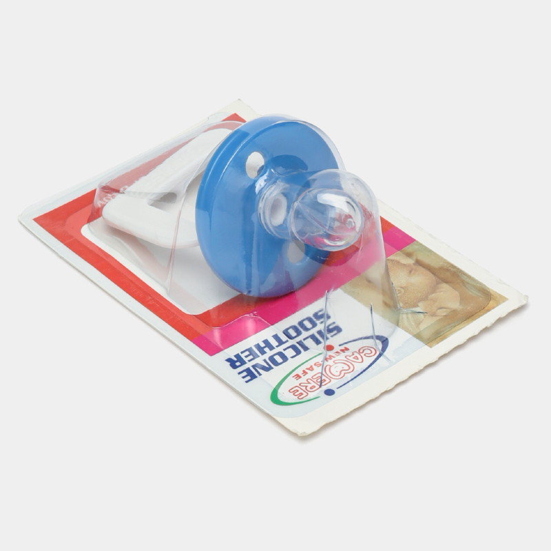 Soothe your baby with the Cute Soft Silicone Baby Pacifier by Camera, available in adorable colors Blue, Yellow, Baby Pink, and Light Green. Made from high-quality, BPA-free silicone, this pacifier ensures comfort and safety. Buy now from babyfairy.pk for a reliable and soothing solution for your little one.