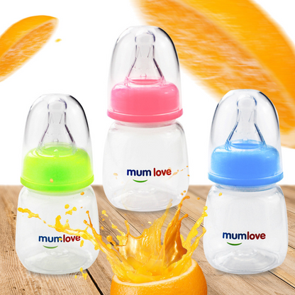 Discover the Cute Baby Plastic Feeder by Mumlove, made from BPA-free plastic and featuring a food-grade active silica gel nipple. Available in light green and baby pink, this 80ml (3 oz) feeder ensures a safe and comfortable feeding experience for your baby. Buy now from babyfairy.pk.