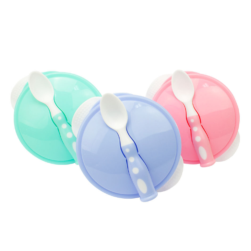 Introducing our Baby Bowl and Spoon Set: Perfect for mealtime adventures! Designed with a convenient suction cap at the bottom of the bowl, ensuring stability during feeding. Crafted from safe, durable plastic, it's easy to clean and gentle on baby's delicate skin. Available in charming baby pink and soothing light blue colors at babyfairy.pk. Elevate mealtime with safety and style!