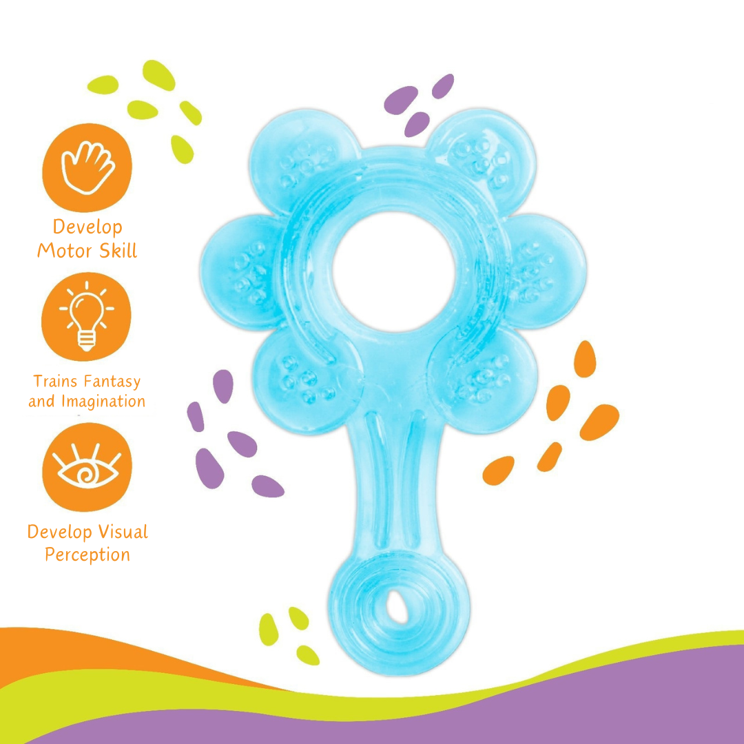 "Discover the perfect solution for your little one's teething discomfort with our adorable design soft silicone baby teether. Gentle on gums and irresistibly cute, our teether offers soothing relief while stimulating sensory development. Shop now at babyfairy.pk for a happy, teething baby!