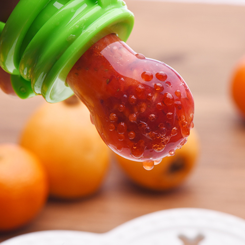 Introduce your baby to nutritious solid foods with our innovative Fruit Feeder Pacifier! This image showcases our BPA-free pacifier filled with fresh fruit chunks, ensuring a safe and enjoyable feeding experience for your little one. Designed to promote healthy eating habits from an early age, our pacifier is easy to use and clean. Say goodbye to messy feeding times and hello to happy, healthy babies! Shop now for the perfect feeding solution for your infant. #BabyFeeding #HealthyEating #BabyFood