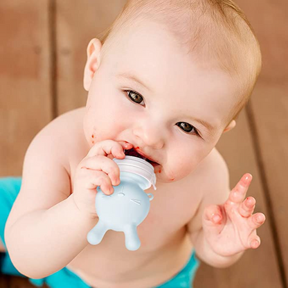 Discover the perfect blend of safety and innovation with our Rabbit Design baby fruit feeder featuring an inflatable squeezer. Introduce your little one to a world of flavors while ensuring a mess-free feeding experience. Shop now for a delightful journey into nutritious exploration! Buy now at Babyfairy.pk