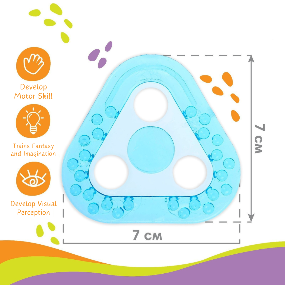 Discover the perfect soothing companion for your little one with our Adorable Design Soft Silicone Baby Teether. Crafted with safety and comfort in mind, our teether combines cute designs with gentle silicone for a delightful chewing experience. Explore now for teething relief and smiles all around! Get yours from babyfairy.pk