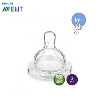 Discover the perfect fit for your baby's feeding journey with Phillips Avent Nipple. Explore our range of soft, durable nipples designed to mimic the natural feel of breastfeeding. Find the ideal flow rate and shape to support your little one's comfort and development. Shop now from Babyfairy.pk