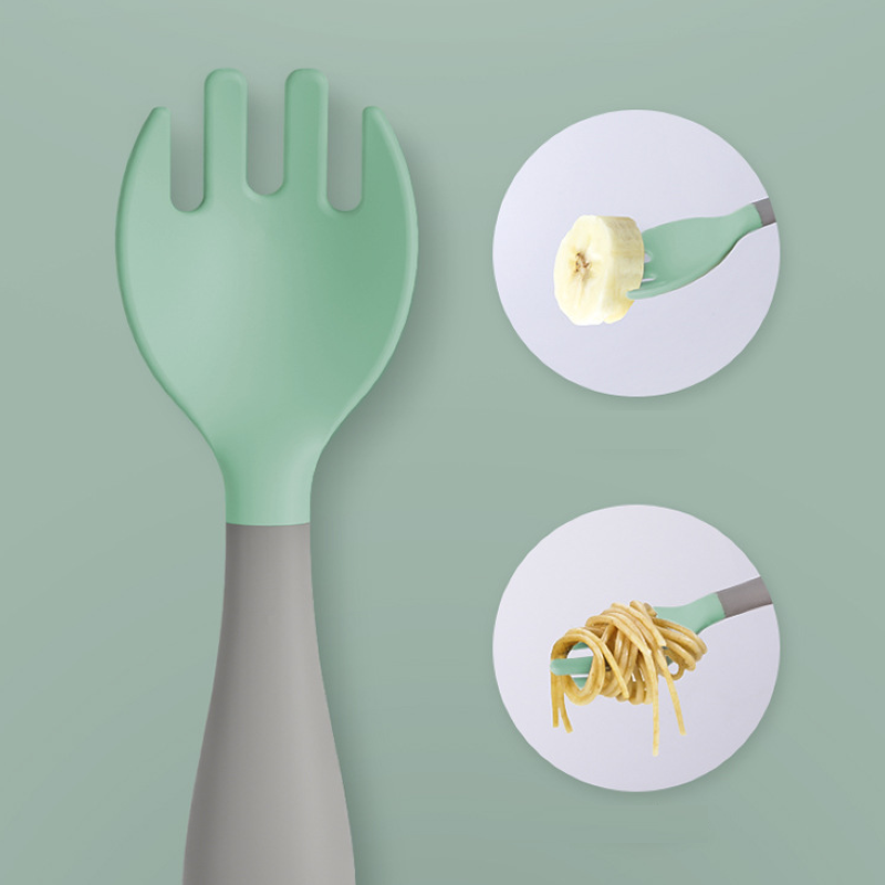 Discover the perfect feeding solution for your little one with our Soft Silicone Spoon and Fork Set for Babies. Crafted with safety and comfort in mind, our gentle silicone utensils are designed to make mealtime enjoyable and mess-free. Shop now for a delightful dining experience for your baby!