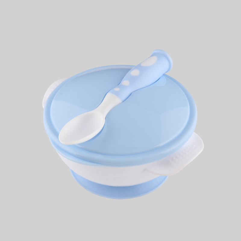 Introducing our Baby Bowl and Spoon Set: Perfect for mealtime adventures! Designed with a convenient suction cap at the bottom of the bowl, ensuring stability during feeding. Crafted from safe, durable plastic, it's easy to clean and gentle on baby's delicate skin. Available in charming baby pink and soothing light blue colors at babyfairy.pk. Elevate mealtime with safety and style!