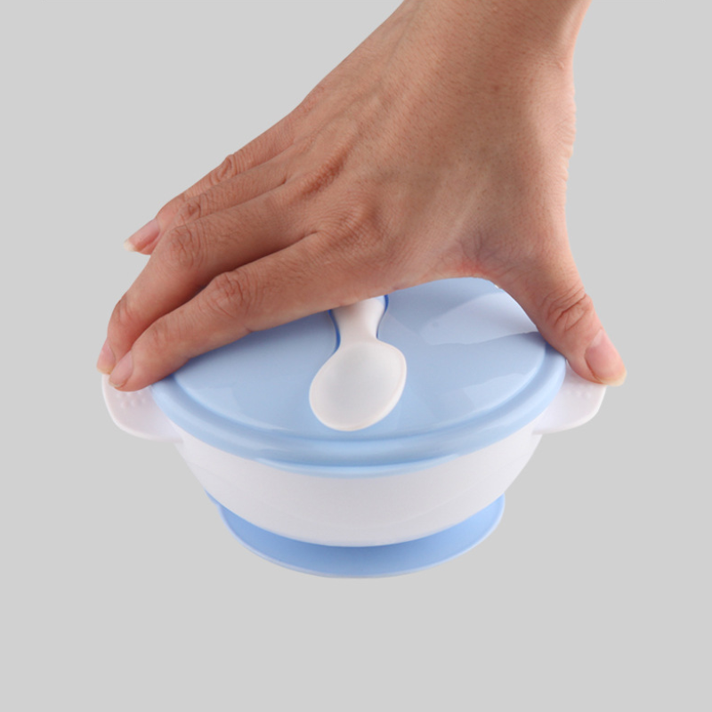 Introducing our Baby Bowl and Spoon Set: Perfect for mealtime adventures! Designed with a convenient suction cap at the bottom of the bowl, ensuring stability during feeding. Crafted from safe, durable plastic, it's easy to clean and gentle on baby's delicate skin. Available in charming baby pink and soothing light blue colors at babyfairy.pk. Elevate mealtime with safety and style!