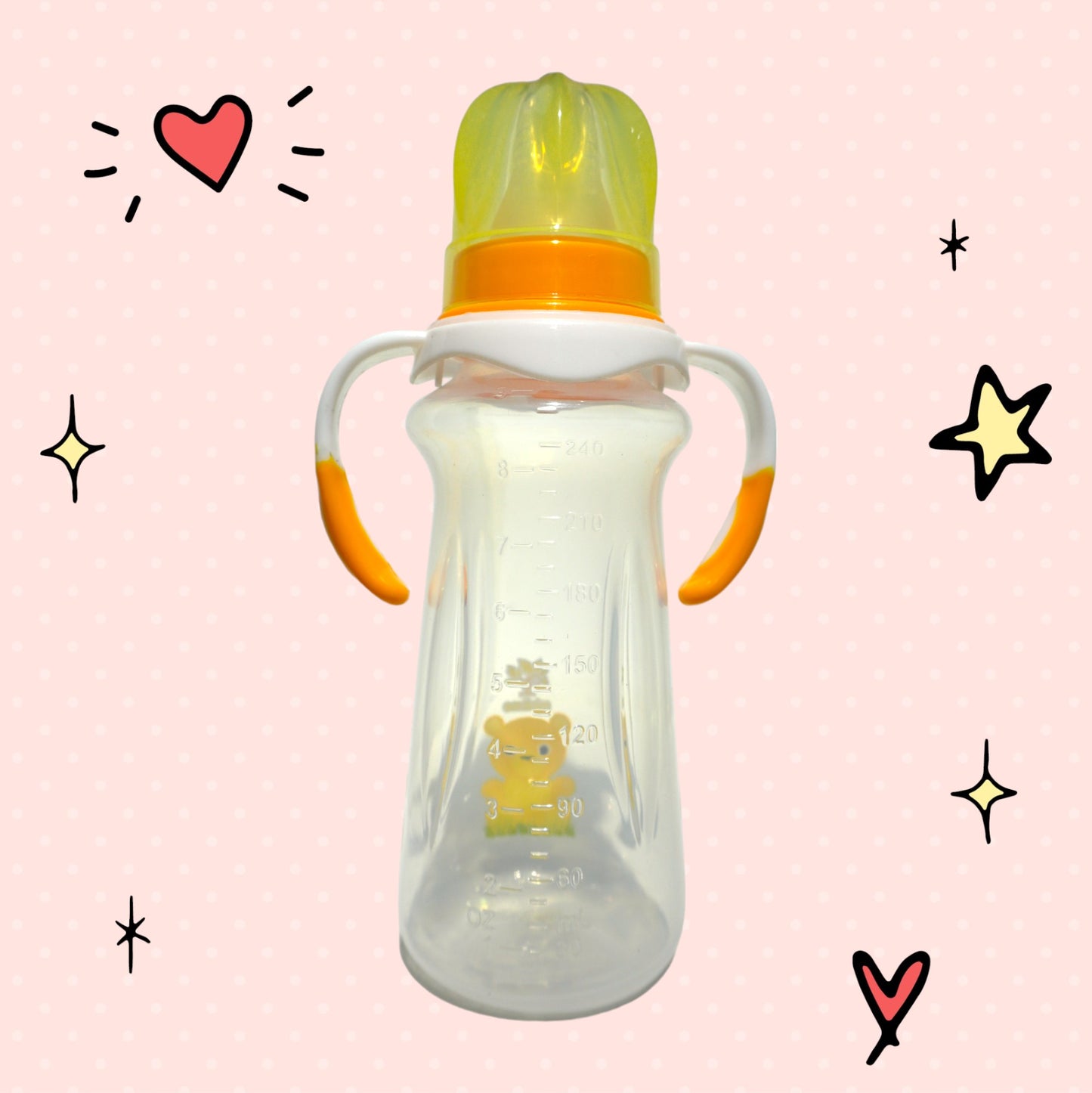 Make feeding time fun and easy with the Minitree Bear Feeder! 🐻💛 Perfectly designed for little hands, this 260ml/8.8Oz baby feeder features an adorable yellow bear graphic and soft, easy-to-grip handles that encourage independence. Made from high-quality, BPA-free materials, it ensures safe and joyful feeding for your baby. Enhance your baby’s feeding experience with this delightful and functional bottle! Buy Now from Babyfairy.pk