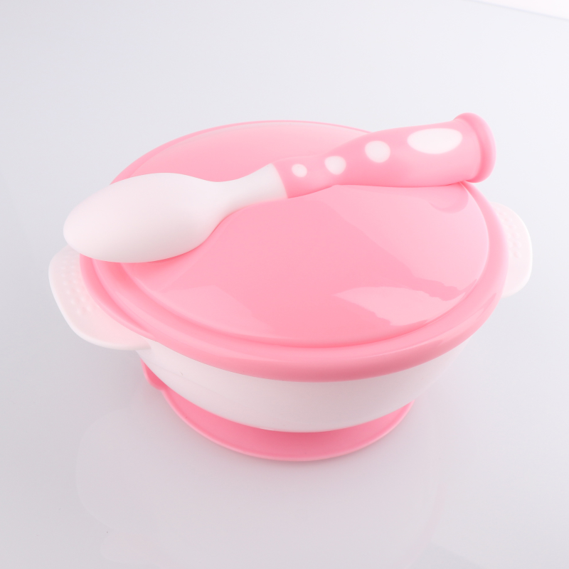 Introducing our Baby Bowl and Spoon Set: Perfect for mealtime adventures! Designed with a convenient suction cap at the bottom of the bowl, ensuring stability during feeding. Crafted from safe, durable plastic, it's easy to clean and gentle on baby's delicate skin. Available in charming baby pink and soothing light blue colors at babyfairy.pk. Elevate mealtime with safety and style!