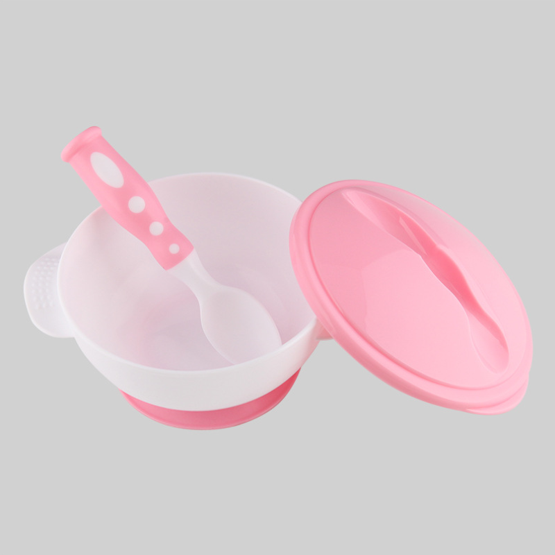 Introducing our Baby Bowl and Spoon Set: Perfect for mealtime adventures! Designed with a convenient suction cap at the bottom of the bowl, ensuring stability during feeding. Crafted from safe, durable plastic, it's easy to clean and gentle on baby's delicate skin. Available in charming baby pink and soothing light blue colors at babyfairy.pk. Elevate mealtime with safety and style!